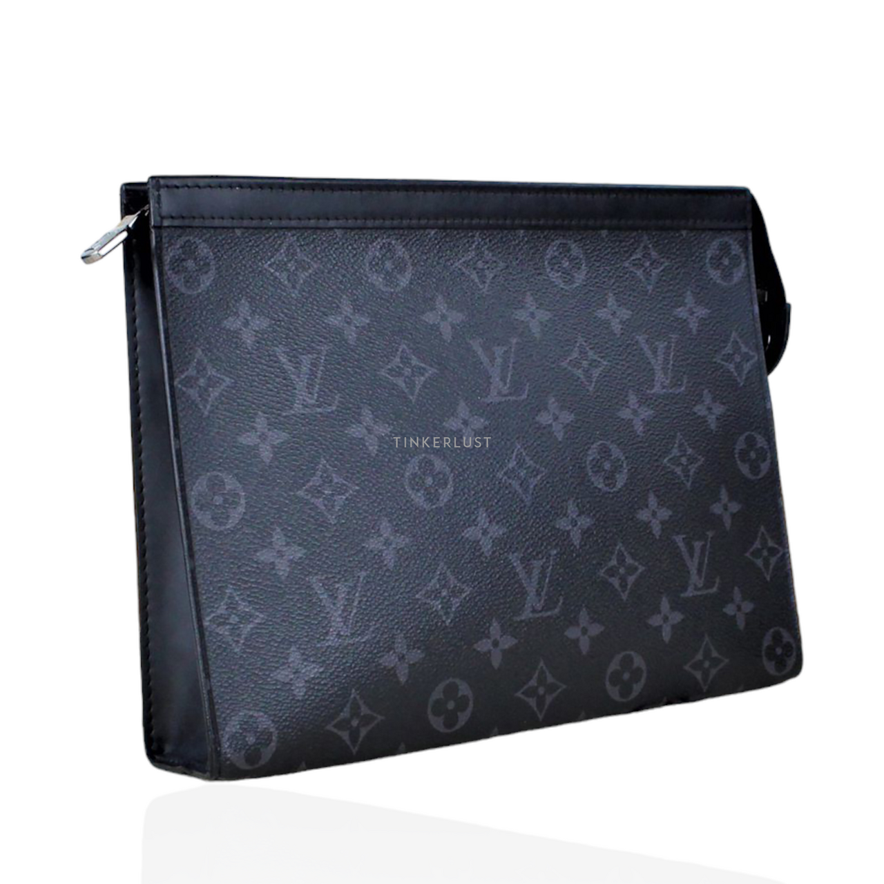 tas pouch Louis Vuitton Black Monogram Pochette Pouch Tinkerlust